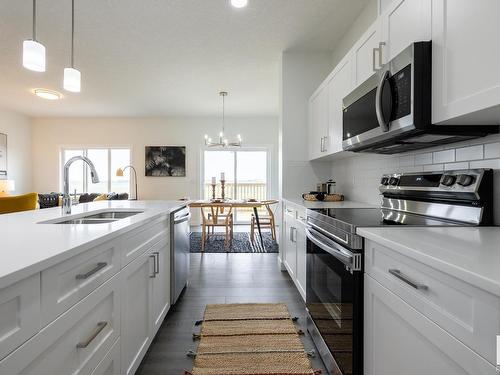 980 Daniels Loop, Edmonton, AB - Indoor Photo Showing Kitchen With Double Sink With Upgraded Kitchen