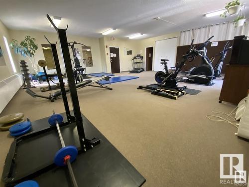 602 10135 116 Street, Edmonton, AB - Indoor Photo Showing Gym Room