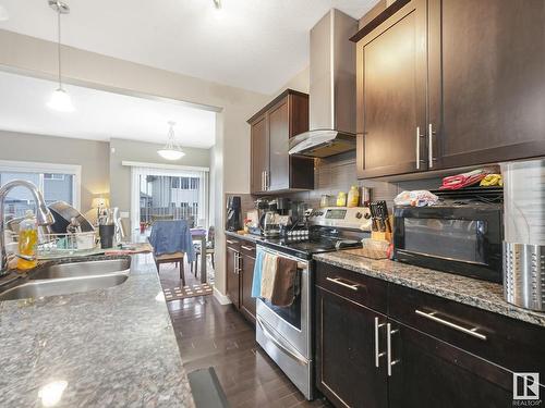 17254 73 Street, Edmonton, AB - Indoor Photo Showing Kitchen With Double Sink