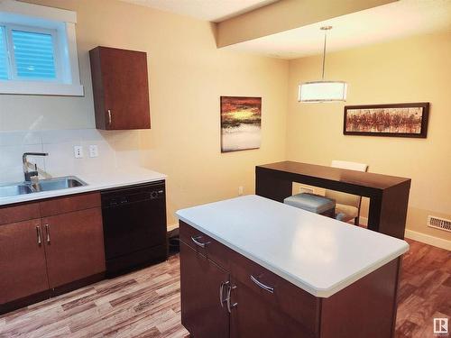 729 37A Avenue, Edmonton, AB - Indoor Photo Showing Kitchen With Double Sink