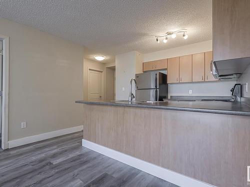 502 10180 104 Street Nw, Edmonton, AB - Indoor Photo Showing Kitchen With Double Sink