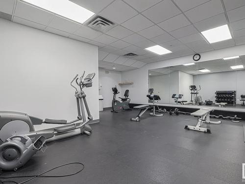 502 10180 104 Street Nw, Edmonton, AB - Indoor Photo Showing Gym Room