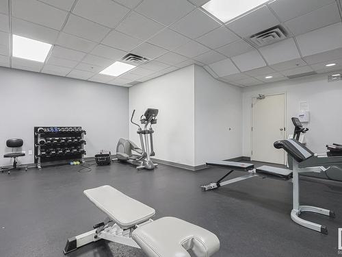 502 10180 104 Street Nw, Edmonton, AB - Indoor Photo Showing Gym Room