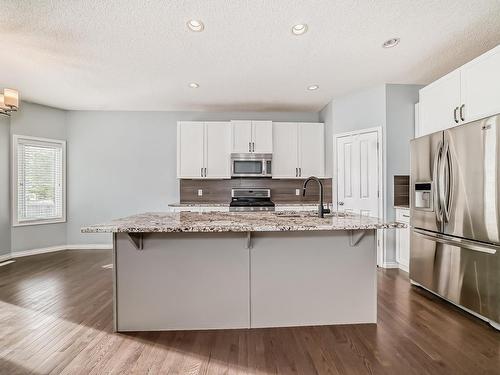 3 Riviere Terrace, St. Albert, AB - Indoor Photo Showing Kitchen With Upgraded Kitchen