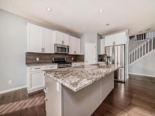 3 Riviere Terrace, St. Albert, AB - Indoor Photo Showing Kitchen With Upgraded Kitchen