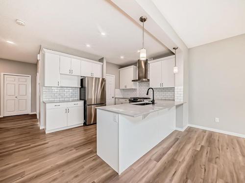 1724 Erker Way, Edmonton, AB - Indoor Photo Showing Kitchen With Upgraded Kitchen