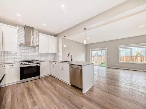 1724 Erker Way, Edmonton, AB - Indoor Photo Showing Kitchen With Upgraded Kitchen