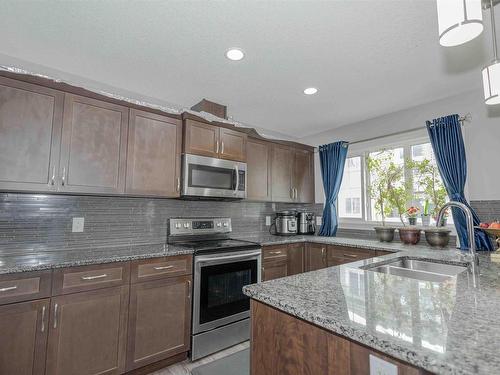 35 4205 30 Street Nw, Edmonton, AB - Indoor Photo Showing Kitchen With Double Sink