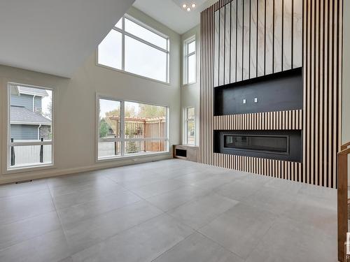 2503 Cameron Ravine Landing, Edmonton, AB - Indoor With Fireplace