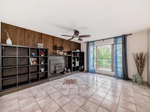 5519 35 Avenue, Edmonton, AB - Indoor Photo Showing Other Room With Fireplace