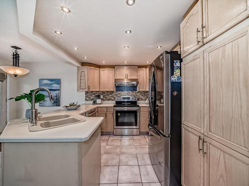 5519 35 Avenue, Edmonton, AB - Indoor Photo Showing Kitchen With Double Sink With Upgraded Kitchen