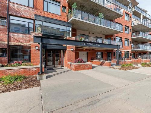 206 141 Festival Way, Sherwood Park, AB - Outdoor With Balcony With Facade