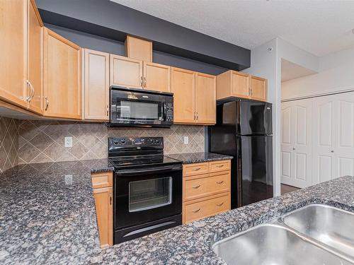 206 141 Festival Way, Sherwood Park, AB - Indoor Photo Showing Kitchen With Double Sink