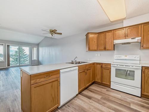 412 8912 156 Street, Edmonton, AB - Indoor Photo Showing Kitchen With Double Sink