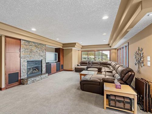 188 Windermere Drive, Edmonton, AB - Indoor Photo Showing Living Room With Fireplace