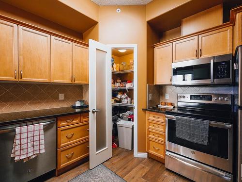 105 9707 106 Street, Edmonton, AB - Indoor Photo Showing Kitchen