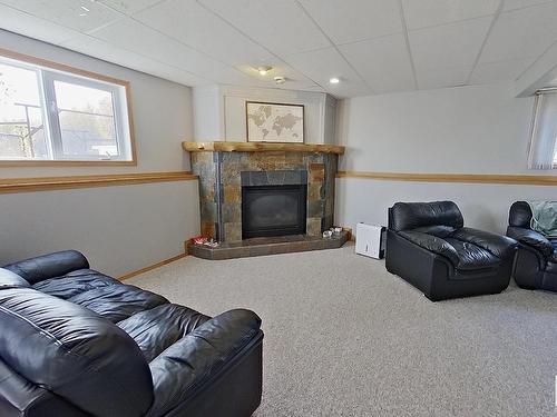 5113 Twp Rd 592A, Rural Barrhead County, AB - Indoor With Fireplace