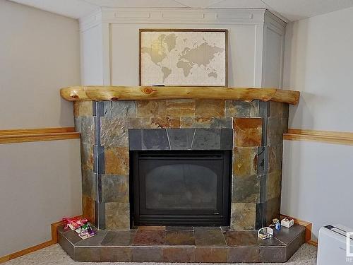 5113 Twp Rd 592A, Rural Barrhead County, AB - Indoor Photo Showing Living Room With Fireplace