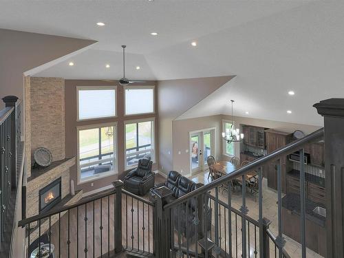 1253 Adamson Drive, Edmonton, AB - Indoor Photo Showing Other Room With Fireplace