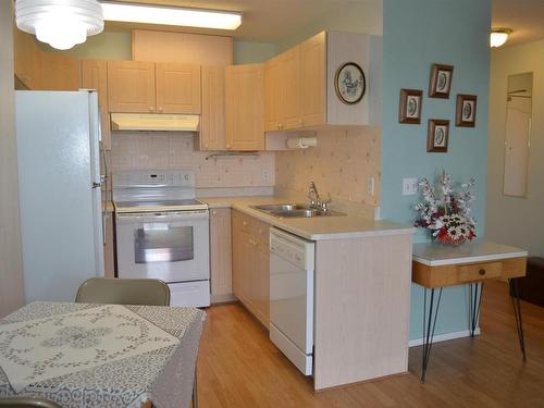 436 13441 127 Street, Edmonton, AB - Indoor Photo Showing Kitchen With Double Sink