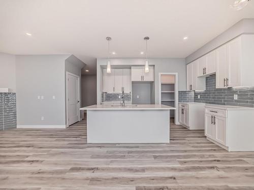 10238 92A Avenue, Morinville, AB - Indoor Photo Showing Kitchen With Upgraded Kitchen