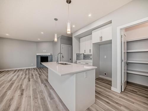 10238 92A Avenue, Morinville, AB - Indoor Photo Showing Kitchen With Upgraded Kitchen