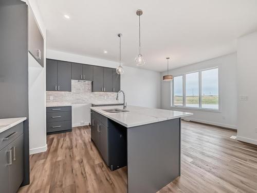 10226 92A Avenue, Morinville, AB - Indoor Photo Showing Kitchen With Upgraded Kitchen