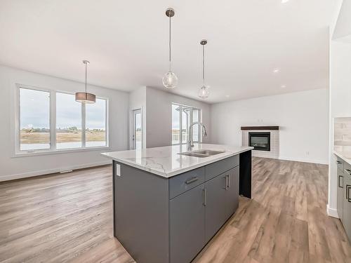 10226 92A Avenue, Morinville, AB - Indoor Photo Showing Kitchen With Double Sink