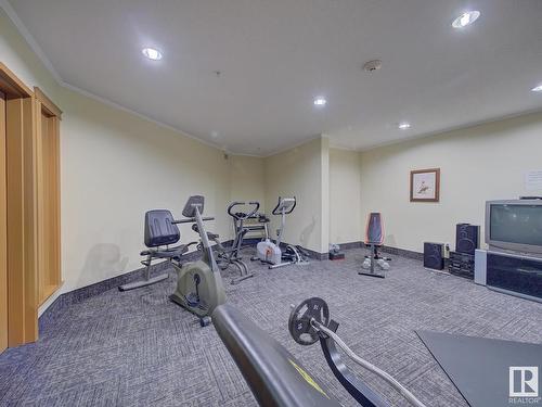 216 8802 Southfort Drive, Fort Saskatchewan, AB - Indoor Photo Showing Gym Room