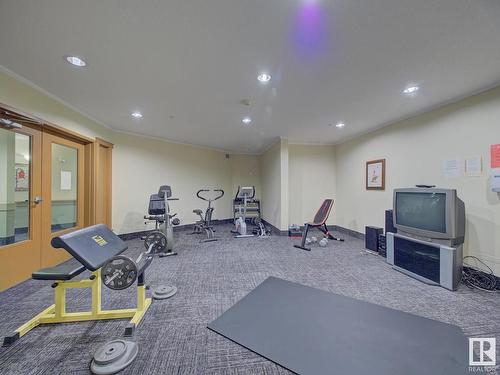 216 8802 Southfort Drive, Fort Saskatchewan, AB - Indoor Photo Showing Gym Room