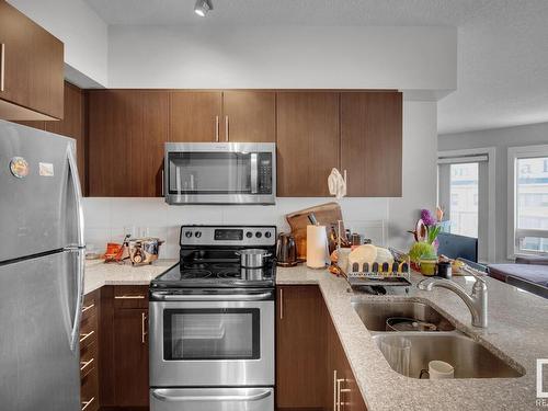 1801 10152 104 Street, Edmonton, AB - Indoor Photo Showing Kitchen With Double Sink