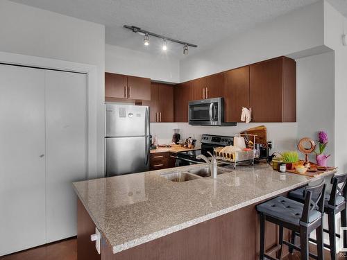 1801 10152 104 Street, Edmonton, AB - Indoor Photo Showing Kitchen With Double Sink