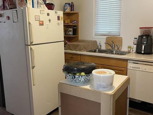 5036 51 Street, Mannville, AB - Indoor Photo Showing Kitchen With Double Sink