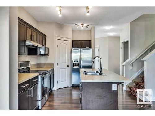 11620 17 Avenue, Edmonton, AB - Indoor Photo Showing Kitchen With Double Sink With Upgraded Kitchen