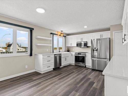 153080 Twp Rd 565, Rural Two Hills County, AB - Indoor Photo Showing Kitchen With Stainless Steel Kitchen