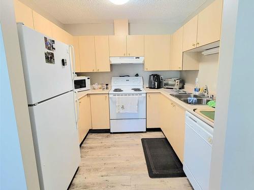 108D 122 Westpark, Fort Saskatchewan, AB - Indoor Photo Showing Kitchen With Double Sink