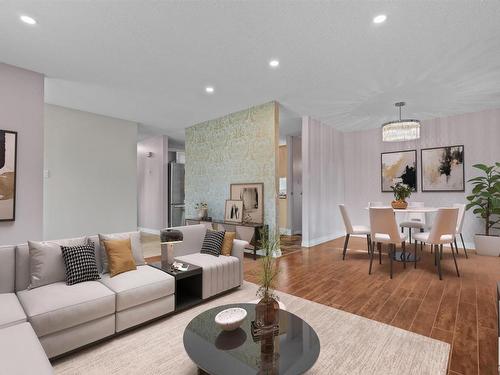 7821 154 Street, Edmonton, AB - Indoor Photo Showing Living Room