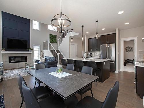 44 Amesbury Wynd, Sherwood Park, AB - Indoor Photo Showing Dining Room