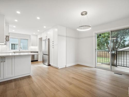 Edmonton, AB - Indoor Photo Showing Kitchen With Upgraded Kitchen