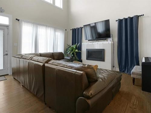 1540 151 Avenue, Edmonton, AB - Indoor Photo Showing Living Room With Fireplace