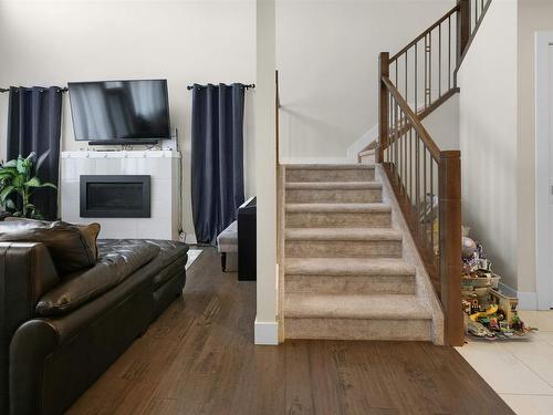 1540 151 Avenue, Edmonton, AB - Indoor Photo Showing Other Room With Fireplace