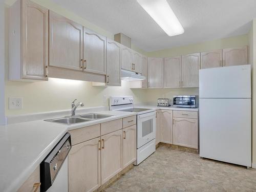 403 9760 176 Street, Edmonton, AB - Indoor Photo Showing Kitchen With Double Sink