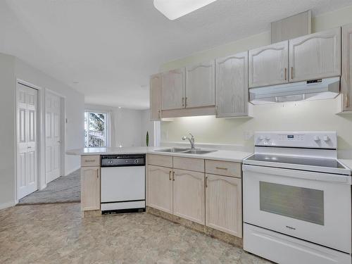 403 9760 176 Street, Edmonton, AB - Indoor Photo Showing Kitchen With Double Sink