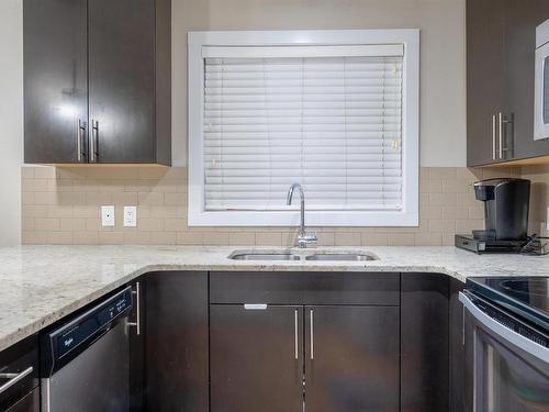 28 9515 160 Avenue, Edmonton, AB - Indoor Photo Showing Kitchen With Double Sink