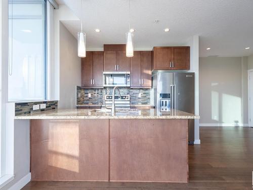 2501 10238 103 Street, Edmonton, AB - Indoor Photo Showing Kitchen