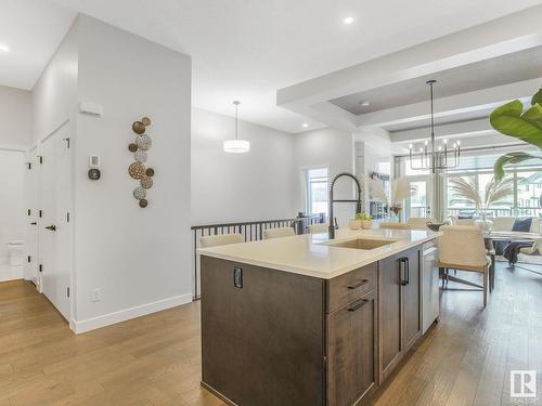 122 Edgewater Circle, Leduc, AB - Indoor Photo Showing Kitchen With Upgraded Kitchen