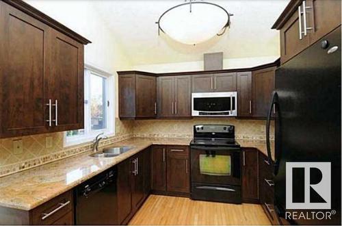 425 Buchanan Road, Edmonton, AB - Indoor Photo Showing Kitchen With Double Sink