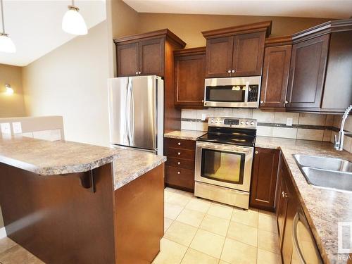 4801 49 Street, Glendon, AB - Indoor Photo Showing Kitchen With Stainless Steel Kitchen With Double Sink