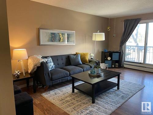 204 10939 109 Street, Edmonton, AB - Indoor Photo Showing Living Room