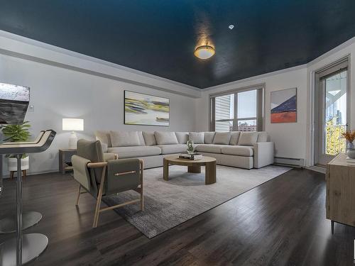 407 10311 111 Street Nw, Edmonton, AB - Indoor Photo Showing Living Room